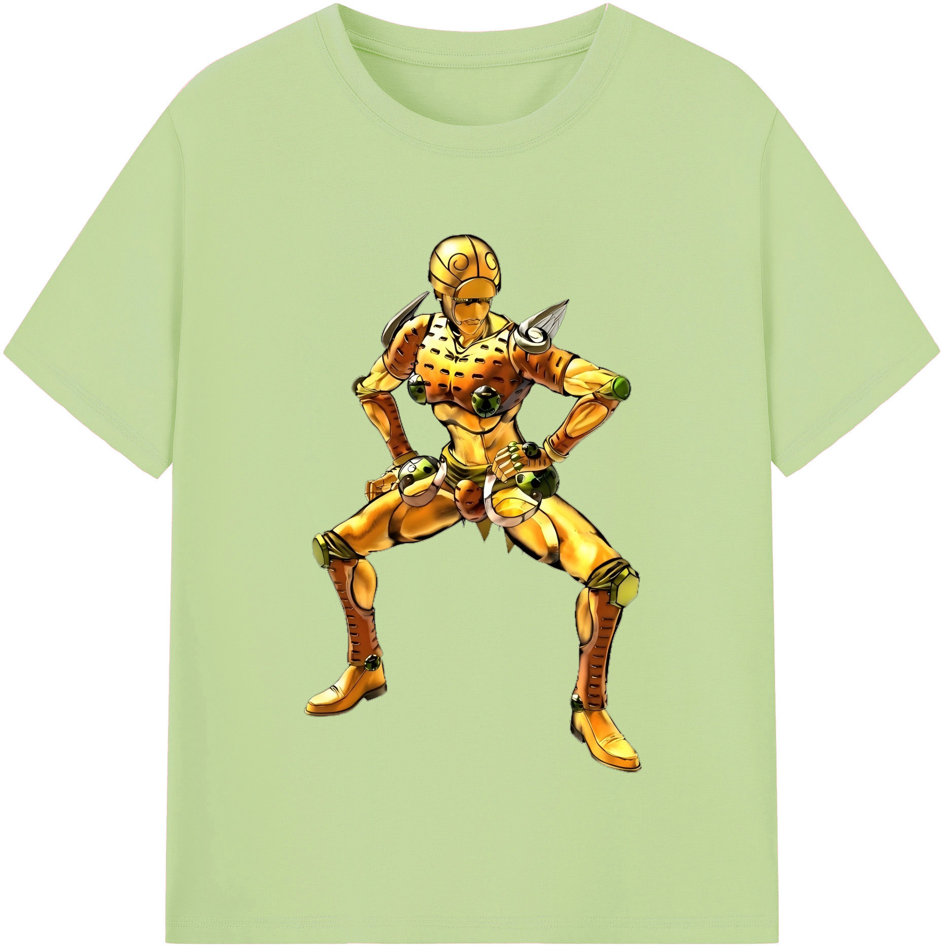 （画像用） ジョジョの奇妙な冒険 ジョルノ?ジョバァーナ JoJo's Bizarre Adventure Giorno Giovanna 綿100％半袖Tシャツ（フロントプリント）